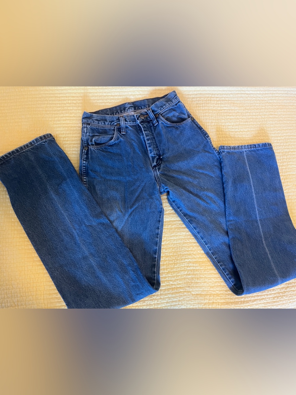 Wrangler Dark Blue Straight-Leg Women's Jeans